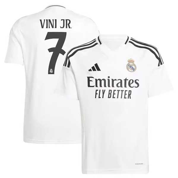 Men's Real Madrid #7 Vini Jr. White 2024-25 Soccer Jersey,We sell and wholesale Men's Real Madrid #7 Vini Jr. White 2024-25 Soccer Jersey on line form chian!